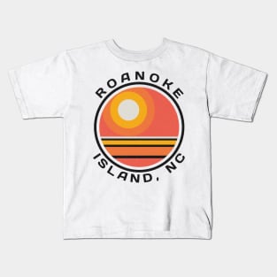 Roanoke Island, NC Summertime Vacationing Sunrise Kids T-Shirt